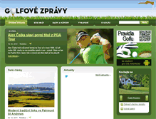 Tablet Screenshot of golfovezpravy.cz